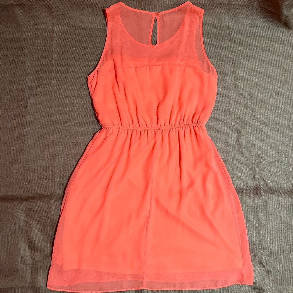 Maurices peach sleeveless summer dress size medium